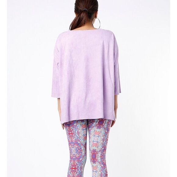 Mira Rae Lilac Polyester Top size small - Picture 2 of 7